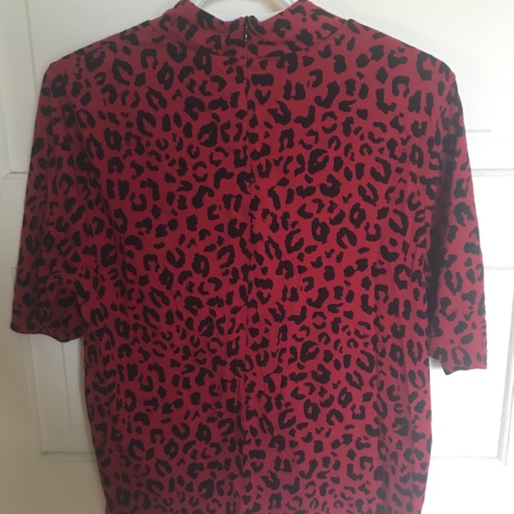 Vans Final Match leopard print mock neck T-shirt - Picture 3 of 4
